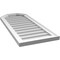 Ekena Millwork Octagonal Top Surface Mount PVC Gable Vent w/ 2"W x 1-1/2"P Brickmould Frame, 16"W x 38"H GVPOT16X3802SN - alternate 3